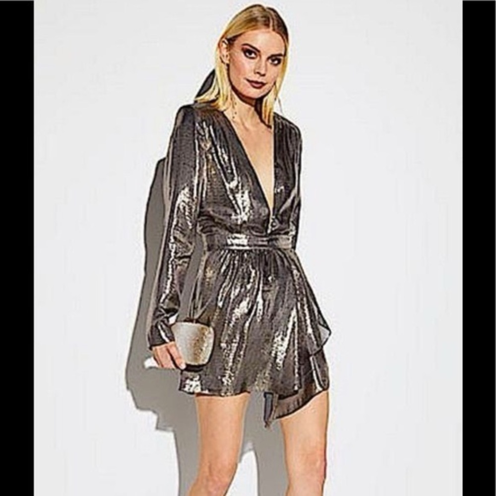 Ramy Brook Shaina Dress Platinum Size 2